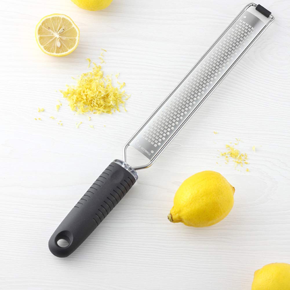 ArinkO Trio de zesteurs Pratiques en Acier Inoxydable pour la Cuisine – Parfait pour Le Zeste de Fromage, de Chocolat et d'agrumes – Ensemble de 3 pièces