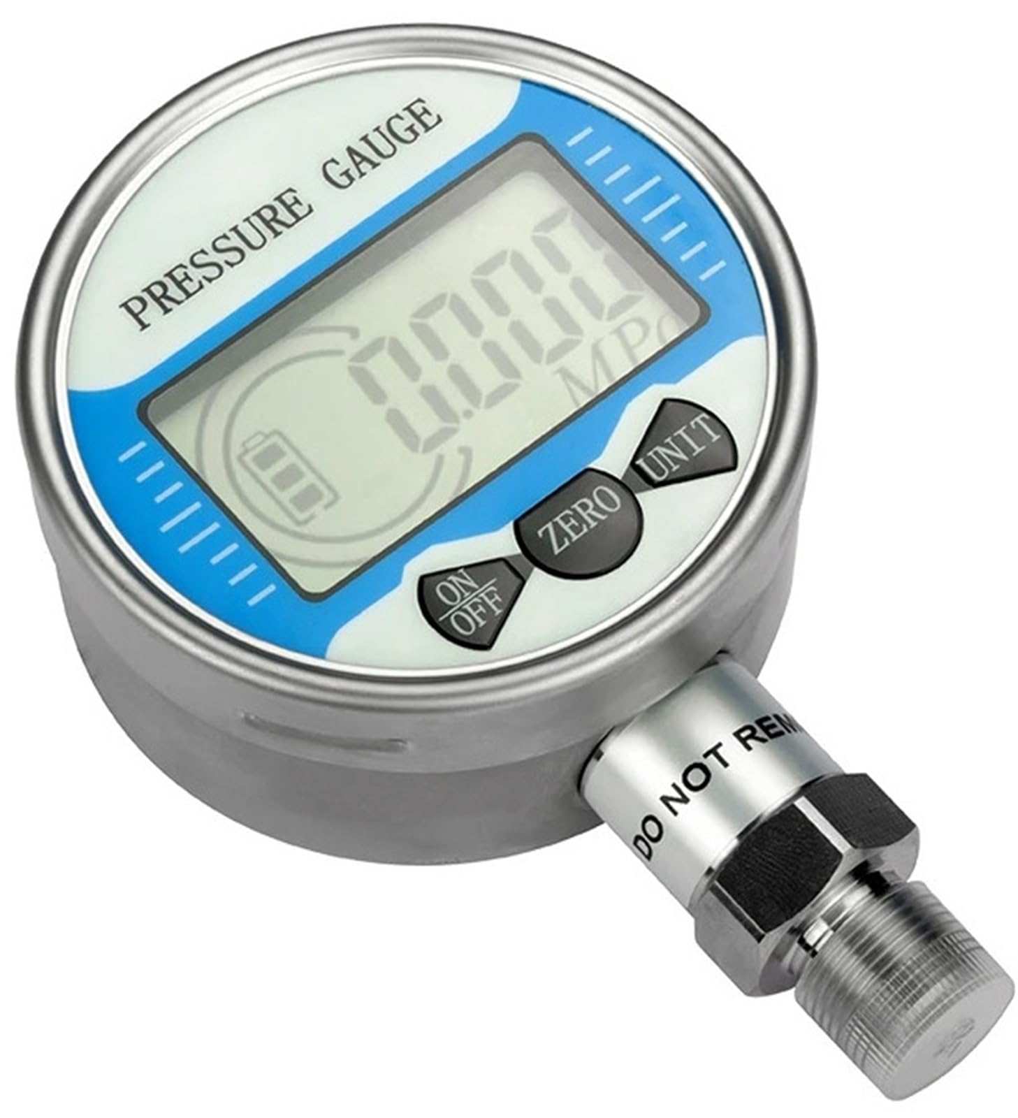 Manómetro hidráulico Digital de 60mm, medidor de instrumento de medición de presión de 500Kpa y 600bar, manómetro Digital de G1-4 M20-1.5 NPT1-4
