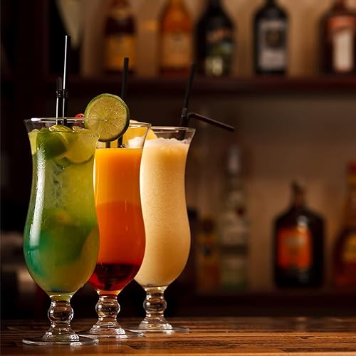 Miniatura 6 de ALINK 500 popotes flexibles de plástico negro, pajitas flexibles de plástico envueltas individualmente, 7.75 x 0.23 pulgadas