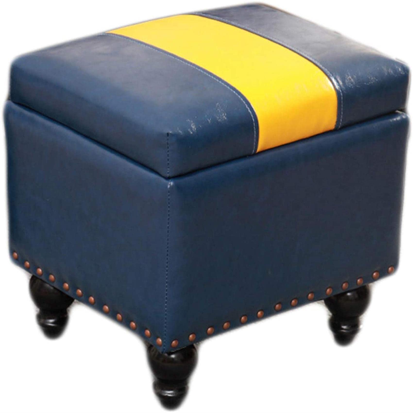 Tabouret ottoman carré avec rangement pour un salon chaleureux et ordonné