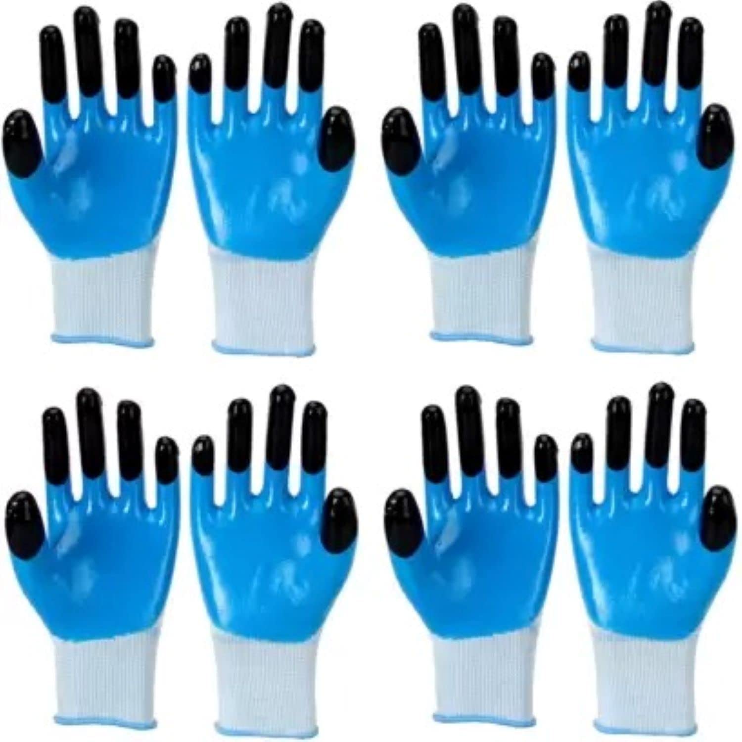 QTM 4 Pair Multipurpose Heavy-Duty Reusable Washable Coated Work Safety Hand Glove Synthetic Safety Gloves (B0BRV6GKDZ) Amazon Price History, Amazon Price Tracker