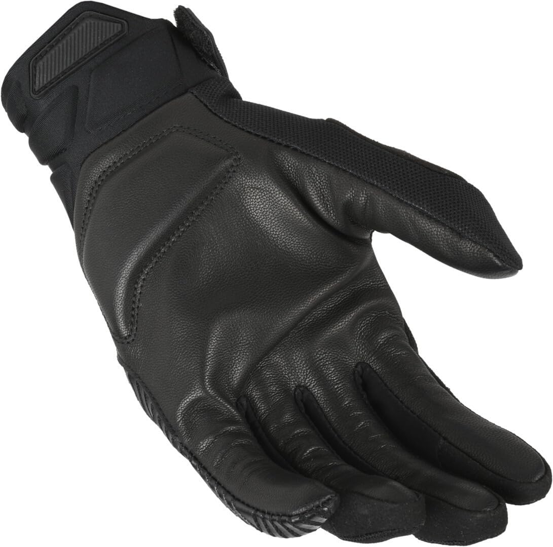 Macna Obtain Leather Guanti da moto, beige/grigio, S