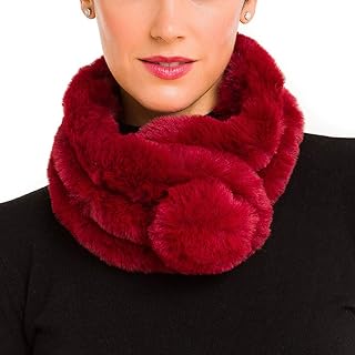 Fur Collar Scarf for Women Faux Fur Scarves Neck Shrug for Spring Fall W...