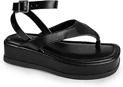 Chinelo Feminino Flatform Sandália Papete Confortável Fivela