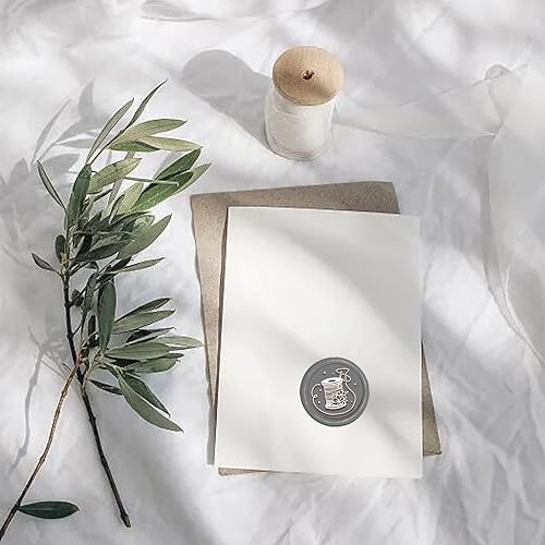 Miniatura 3 de CRASPIRE Sello de cera de costura, sello de aguja, sellos de cera de sellado, flores, 1.181 in, retro, vintage, extraíble, latón, cabeza con mango