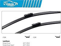 Vista 3 de VTOGOI Escobillas limpiaparabrisas con escobillas limpiaparabrisas traseras, juego para Land Rover Range Rover 2017-2023, escobillas