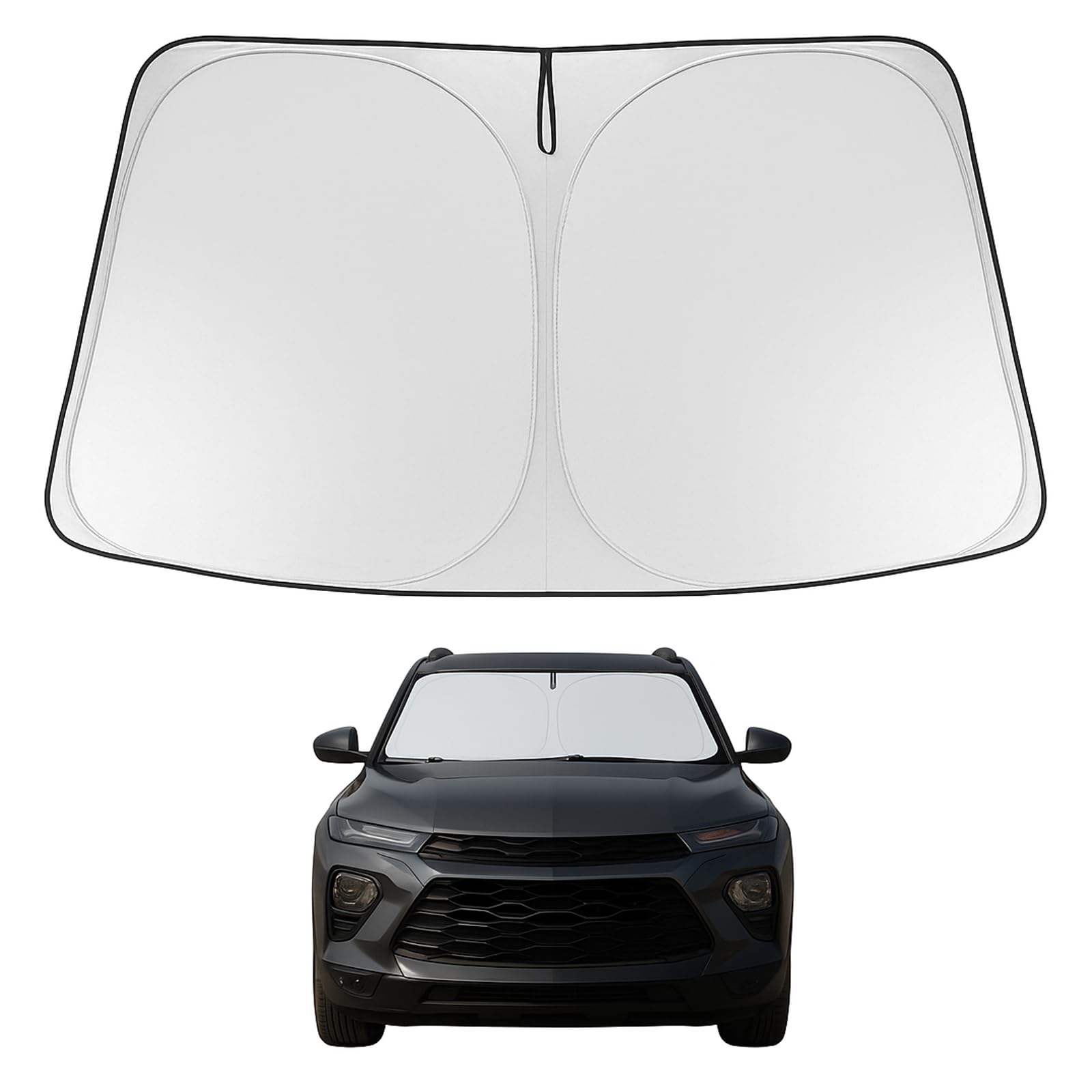 Proadsy Windshield Sun Shade for 2021-2025 2026 Chevrolet/Chevy Trailblazer Foldable Front Sunshade Protector Sun Visor Blocks UV Rays Keep Car Cooler