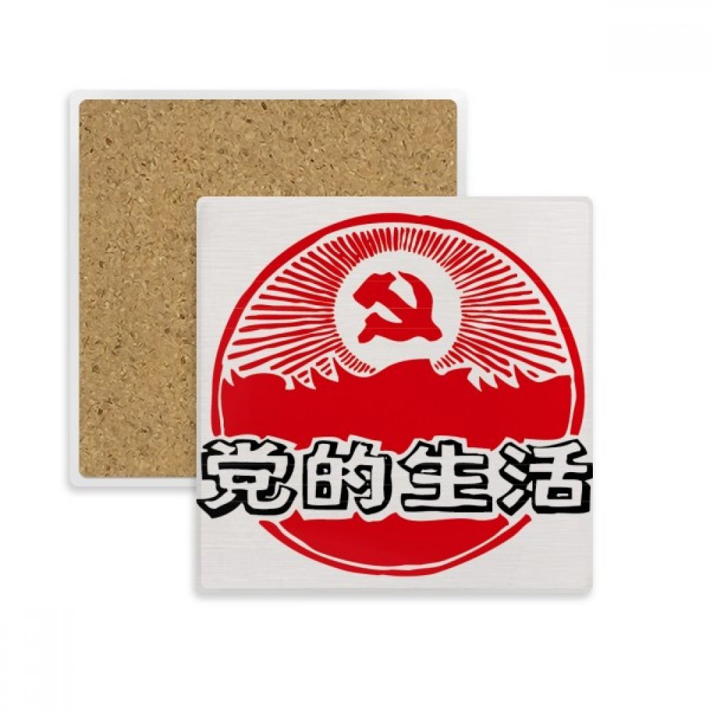 Coupe du coaster absorbent en pierre pour apéritif réussi