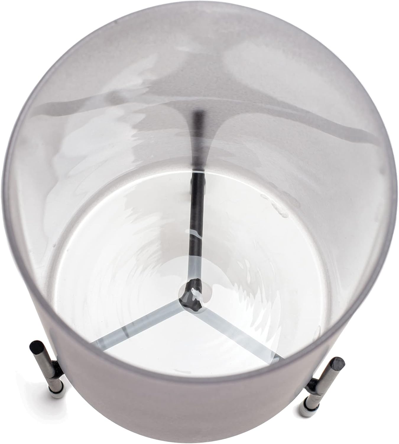 Elanze Designs Journey Starts End Grey 8 inch Glass Hurricane Candle Holder