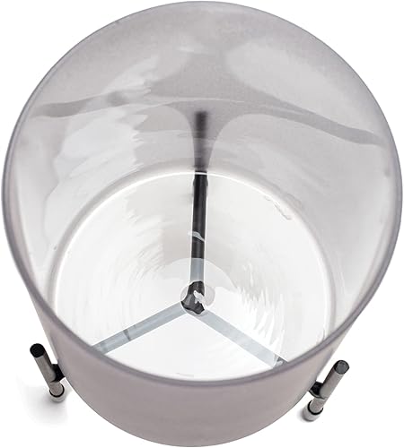 Miniatura 4 de Elanze Designs Journey Starts End - Portavelas de cristal gris (8 pulgadas)