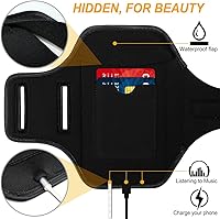 Vista 4 de Brazalete para iPhone 16 Pro Max/16 Plus/15 Pro Max/15 Plus/iPhone 14 Pro Max/14 Plus/13 Pro Max/12 Pro Max/11 Pro Max/Xs Max, banda de ejercicio