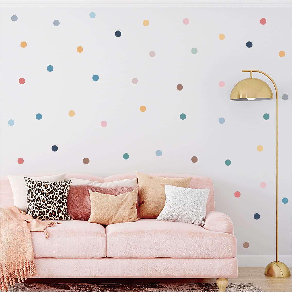 CELAENO Polka Dot Wall Decal Stickers for Kids Nursery Bedroom Removable Colorful Dot Wall Stickers for Baby Girls Boys Room Decorations
