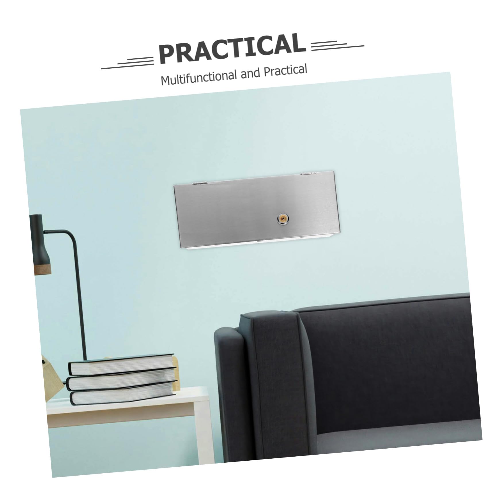 Edelstahl Wetterfeste Outdoor Electl Abdeckung PE 86 mit Diebstahlschutz - Sicherer Steckdosenschutz für Küchen und Büros, & Robust