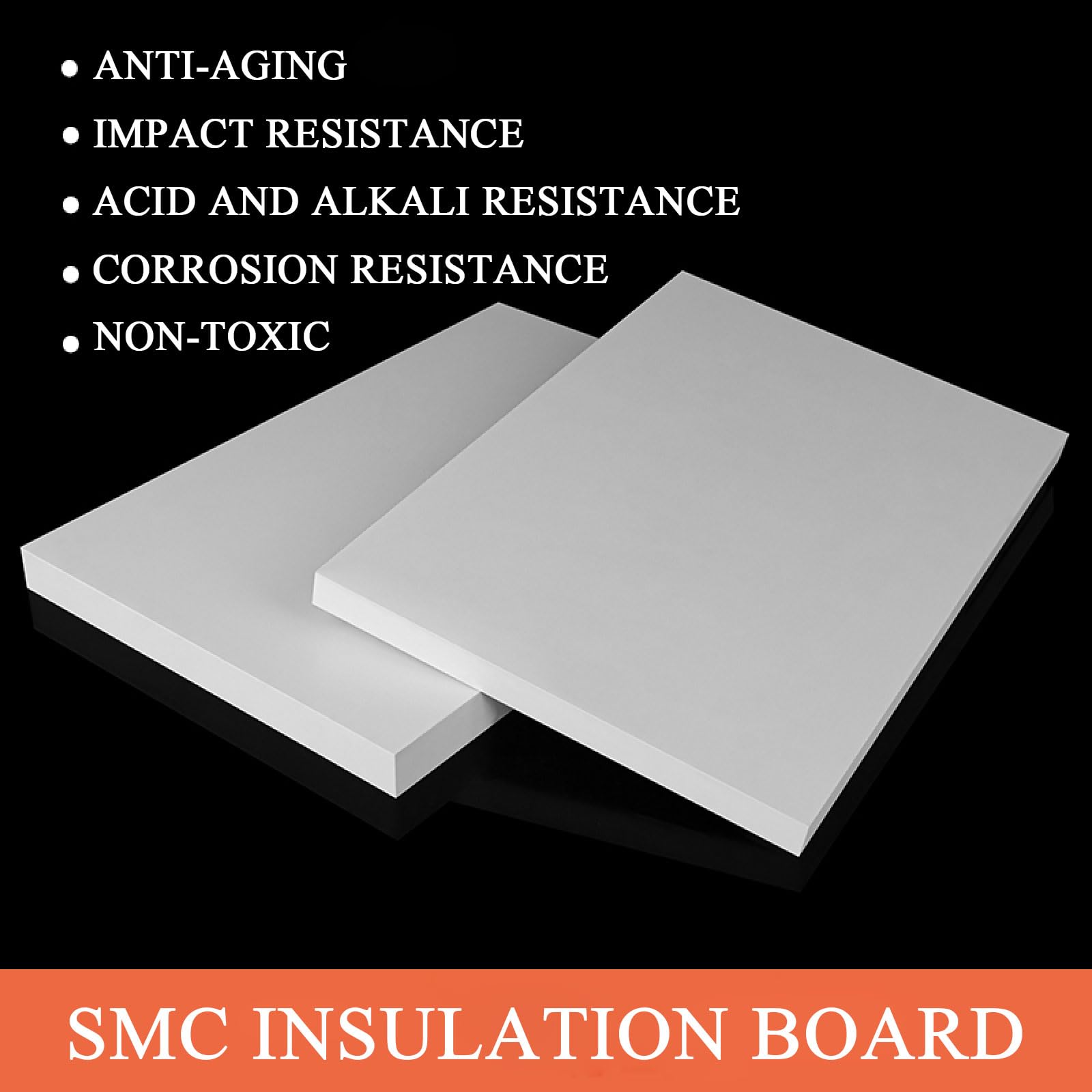 Panel aislante SMC de 5 mm: panel rígido ignífugo y resistente al calor for equipos de alta tensión y cajas eléctricas.(300mm*500mm*5mm)