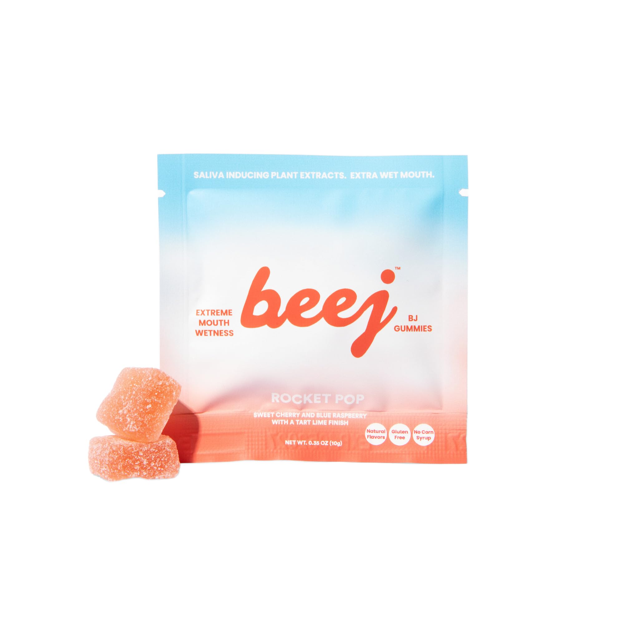 BJ Gummies, Candy For an Extra Wet Mouth.(3 pack) (Rocket Pop)