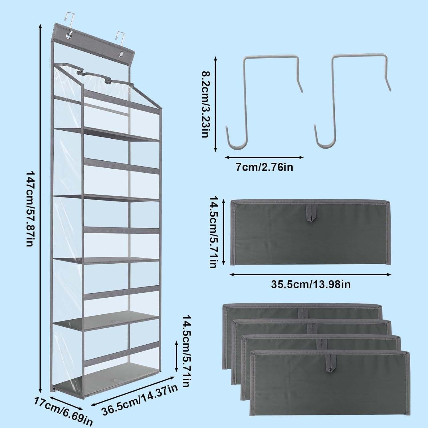 Organizzatore sopra la porta, armadio pensile, scarpiera for stivali
