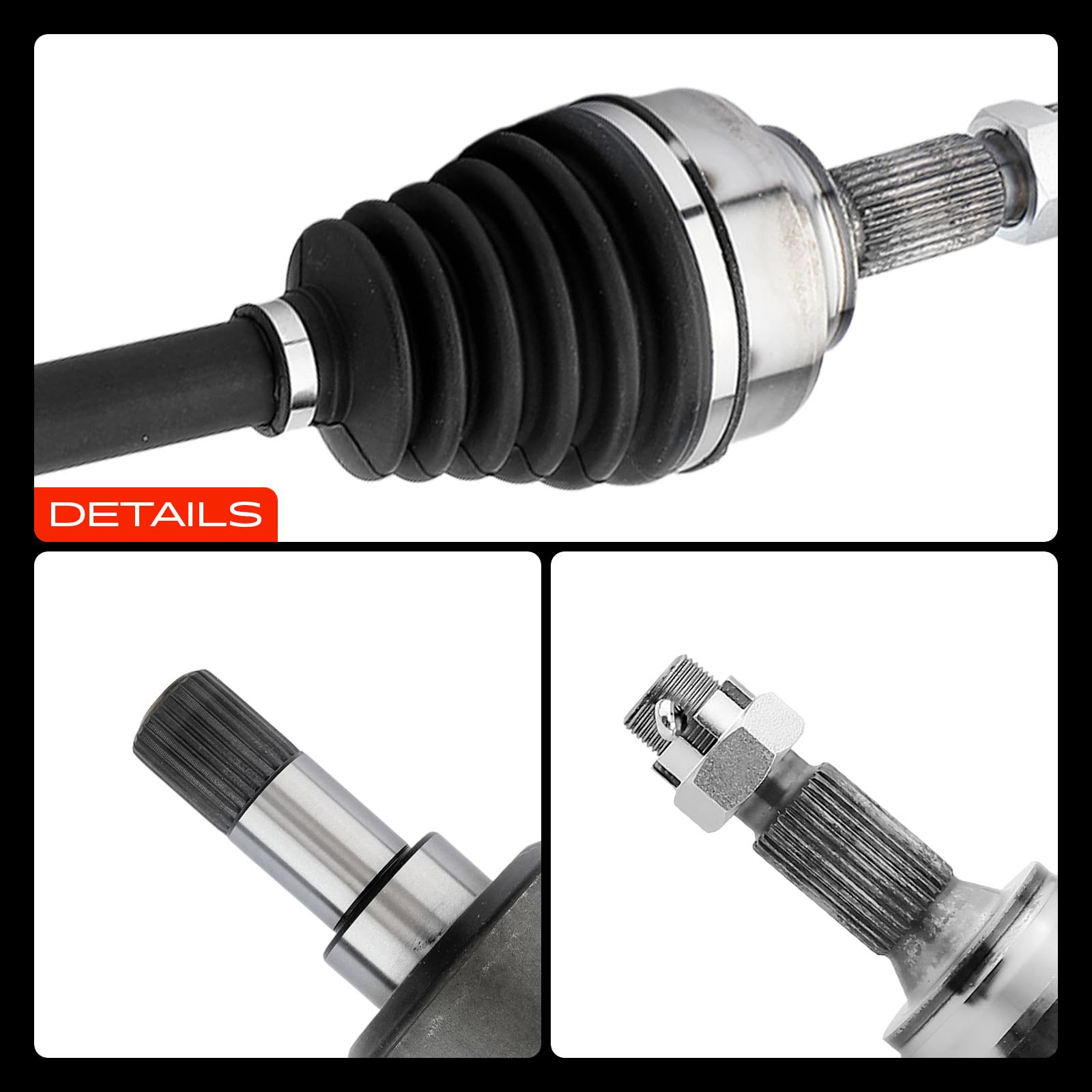 Frankberg Eje motriz Eje de transmisión Caja de cambios manual sin ABS Ring Eje delantero Izquierda Compatible con C5 III Break TD Jumpy VF7 Jumpy Combi Jumpy Plataforma/chasis Replace# 3272G.G