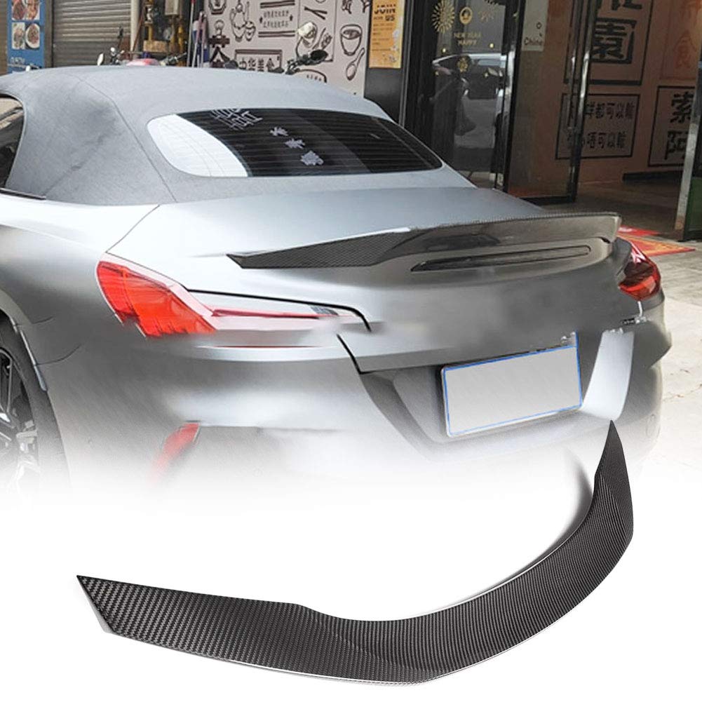 MCARCAR KIT Real Carbon Fiber Rear Trunk Spoiler Fits for BMW G29 Z4 2 Door Roadster 2019-2021 Auto Car Rear Boot Lid Highkick Spoiler Wing Lip