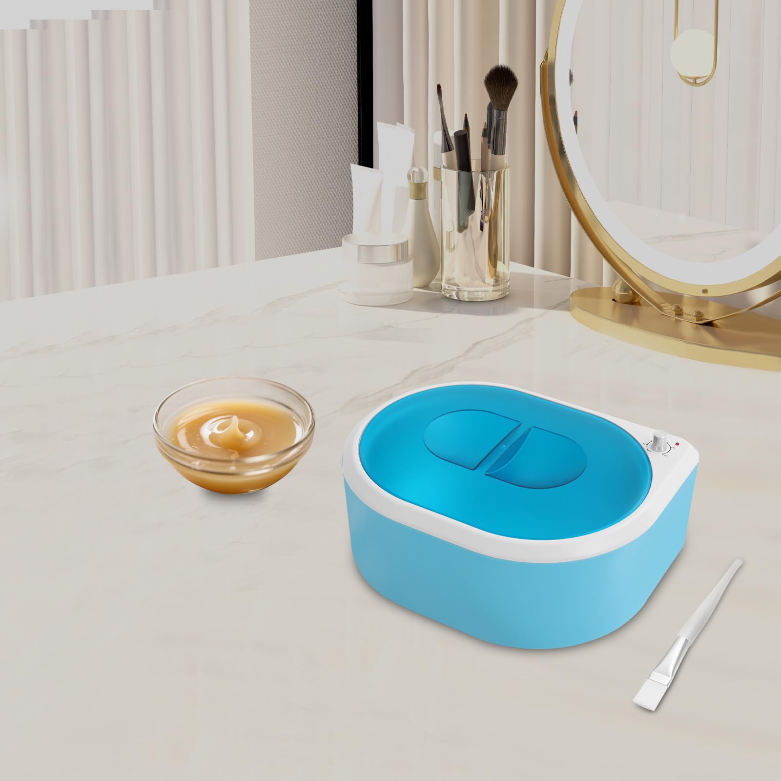 265 W, 2,4 l, paraffina, bagno di paraffina, scalda bagno di paraffina, per mani e piedi, temperatura regolabile da 55 a 70 °C, macchina da bagno con vaso interno in alluminio, paraffina elettrica