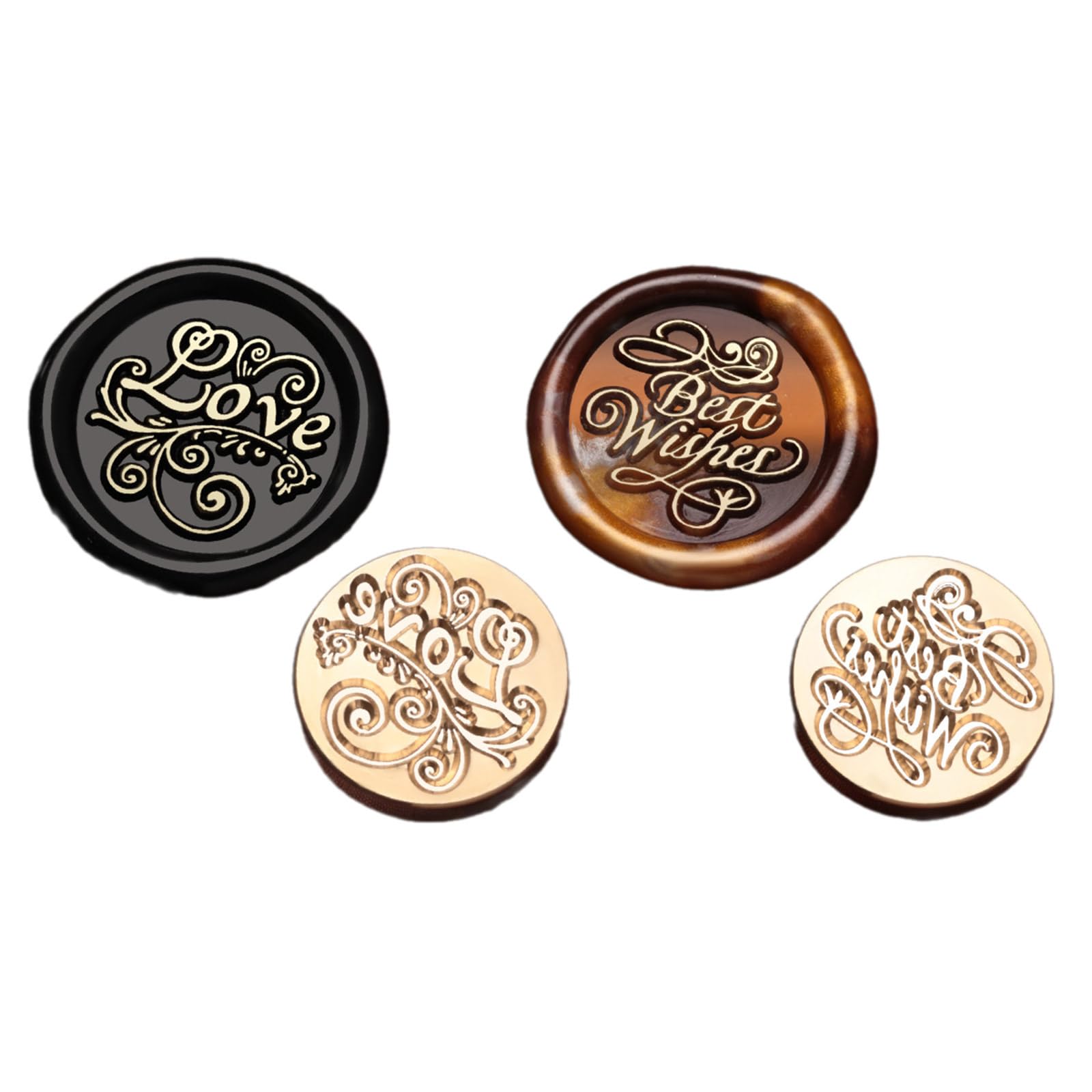 sodeber Wax Seal Stamp Head Replacement Emboss Sealings Scrapbooking Brasses Sealing Seal