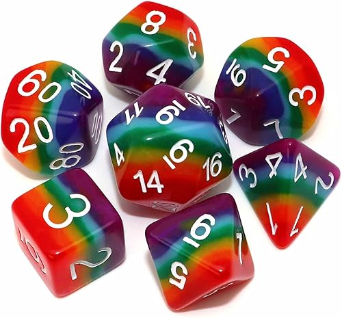 Miniatura 60 de DND - Juego de dados blanco perla para Dungeon and Dragons D&D Pathfinder MTG, juegos de rol, dados poliédricos RPG Blanco perla,Nebulosa negra