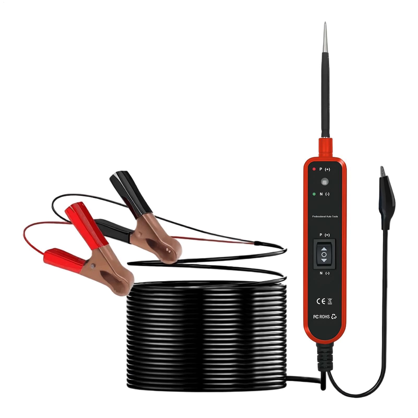 Pluma de prueba de circuito automotriz para localizar cortocircuitos y fallos de corriente 8