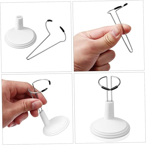 Miniatura 8 de Gadpiparty Perchas para muñecas Soporte para muñecas Soporte de exhibición de muñecas Soporte de muñeca de 5.9 in Soporte de metal Modelo Marco de