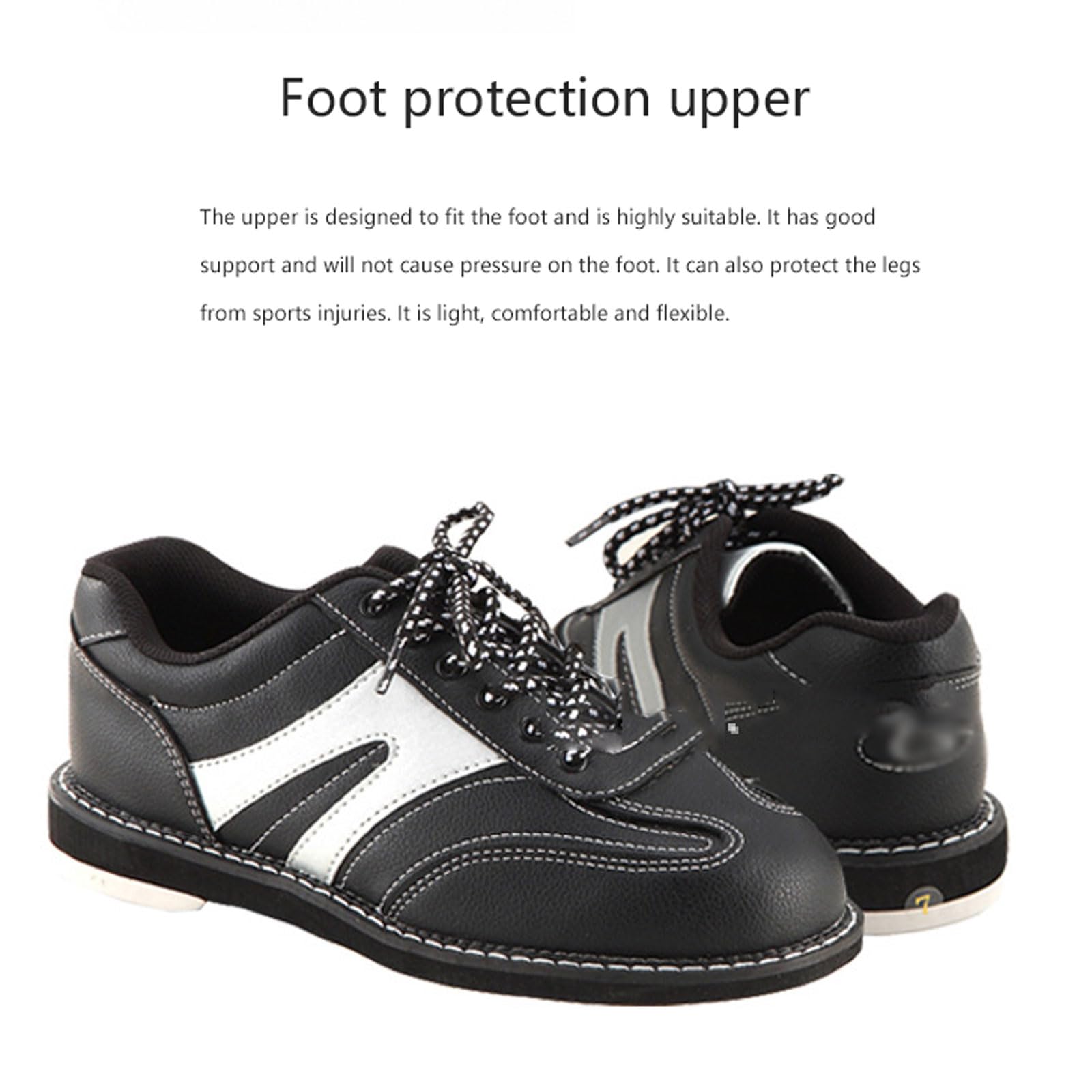 Scarpe da Bowling Uomo,Scarpe da bowling Donna,Scarpe da Bowling Professionali,Atletica in Morbida Pelle Traspirante ,Leggera comode Non Slip,Scarpe sportive moderne,Per uso interno ed esterno