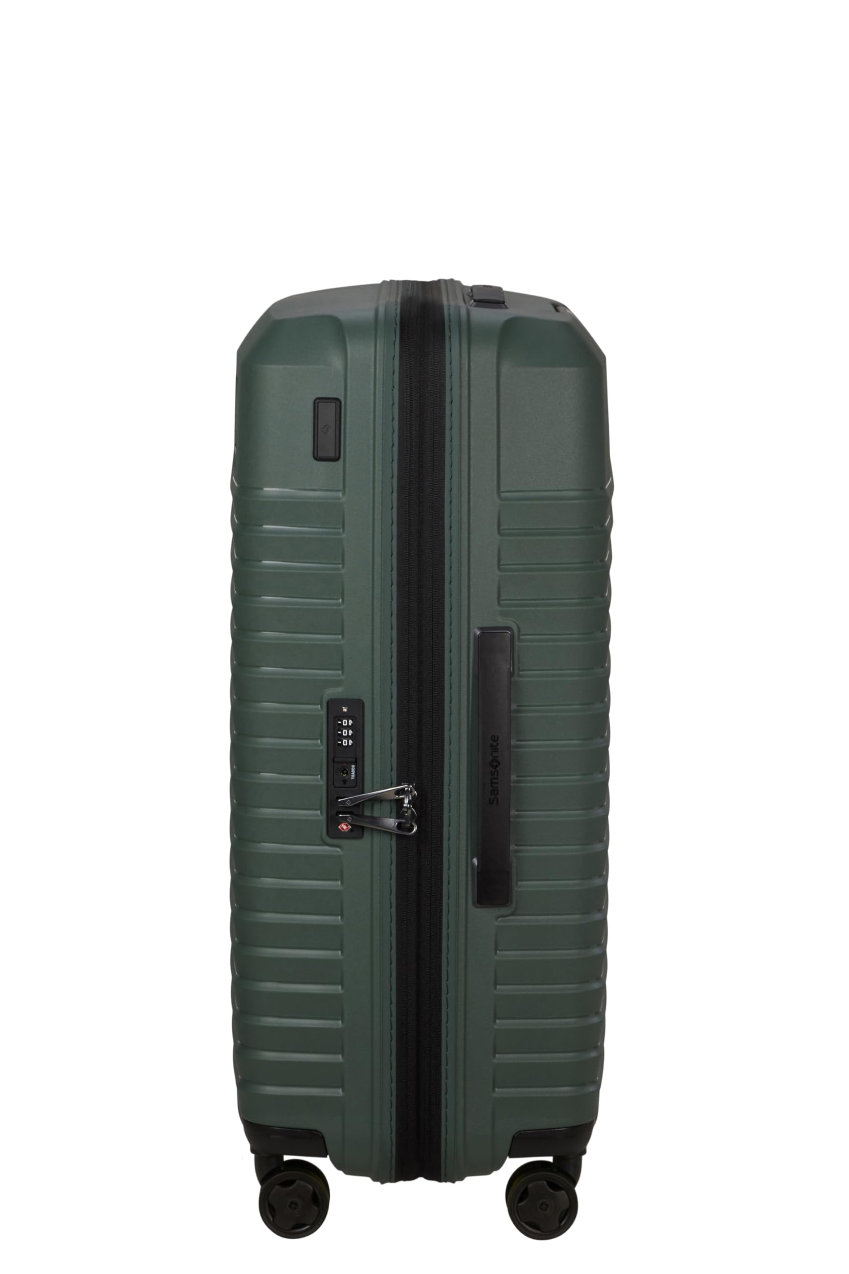 Samsonite Intuo - Spinner M, valigia espandibile, 69 cm, 79/87 L, verde (Olive Green)