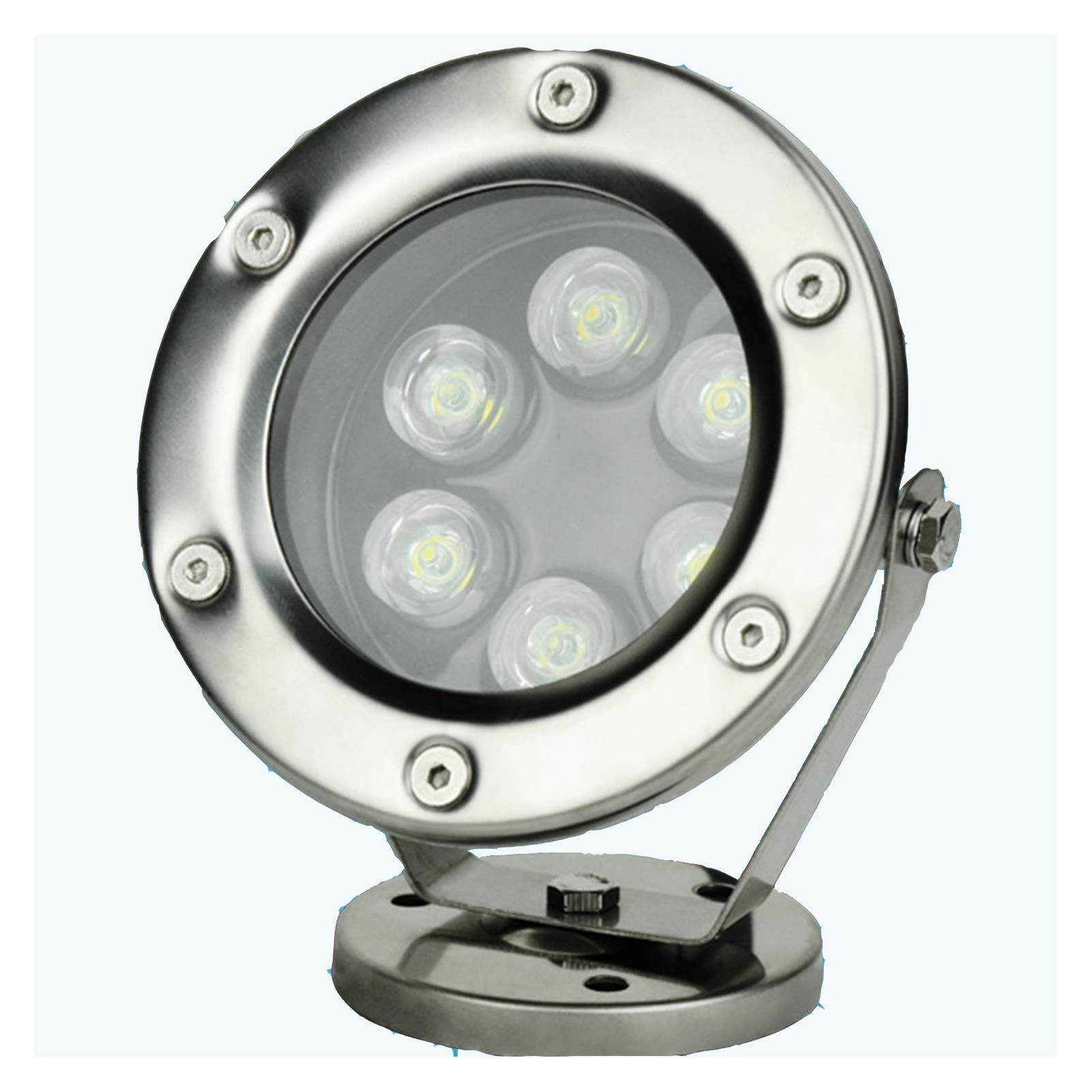 Lumière sous-marine LED 220V étanche multicolore pour piscine et bassin