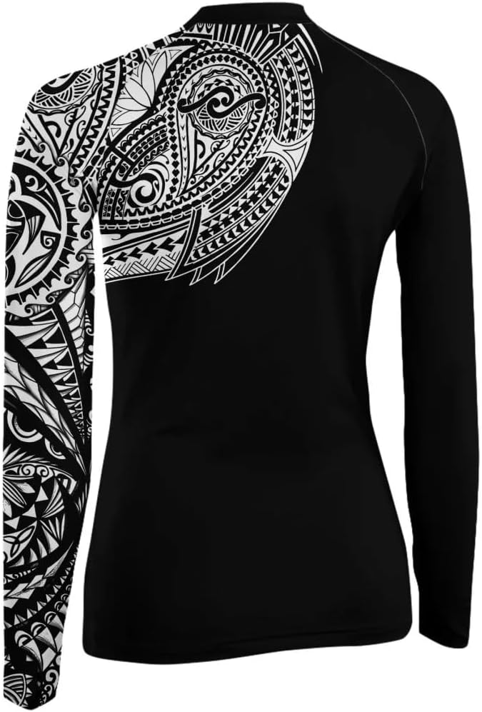 Octopus Women's Long Sleeve Rash Guard – Compression Training Shirt for MMA, BJJ, Grappling & Fitness