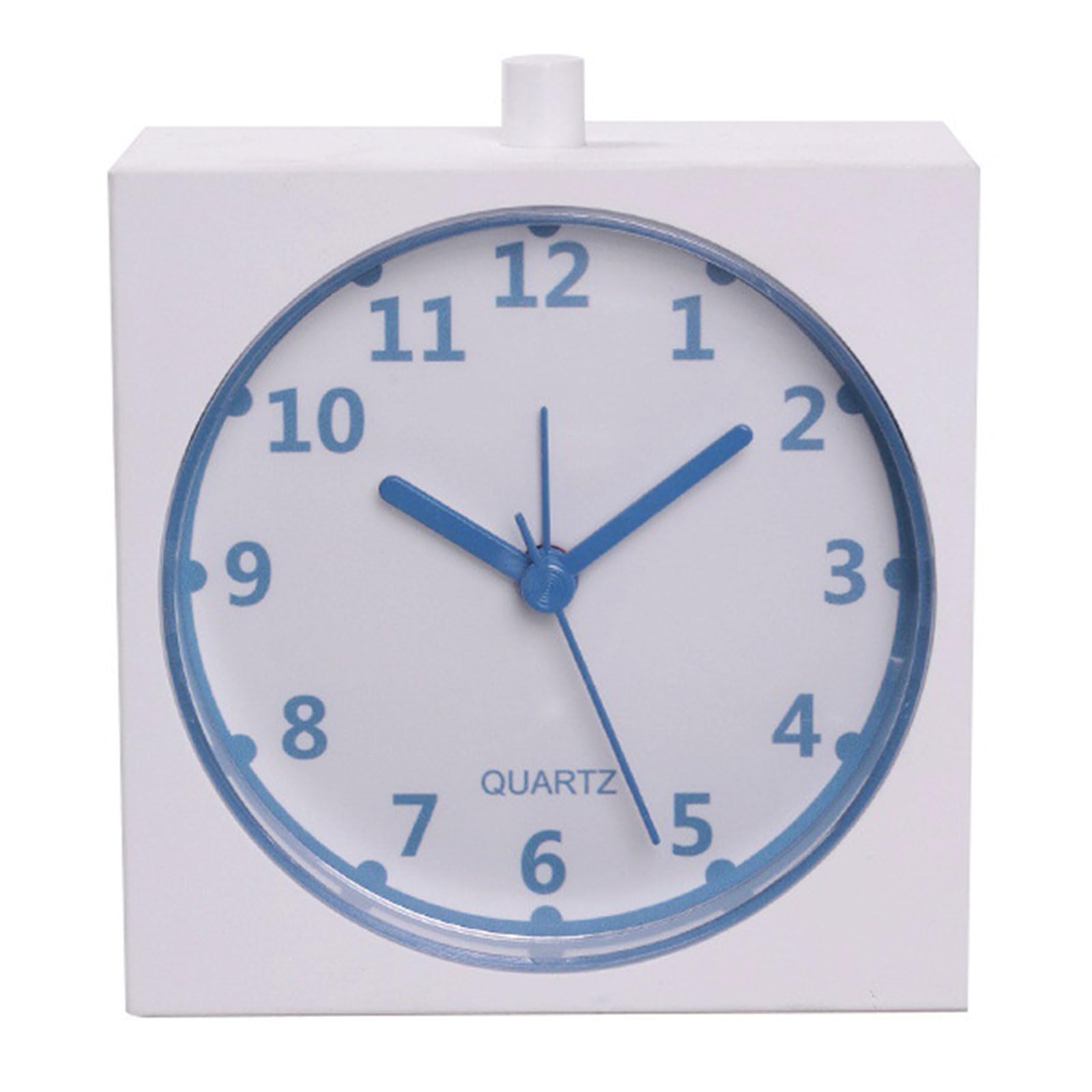 Nucelit Bedside Alarm Clock with Gentle Night Lamp and Noiseless Quartzs Mechanism for Students Square Table Clock Night Light Alarm