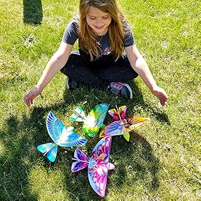 MUKIKIM eBird Blue Pigeon - Flying RC Bird Toy for Kids. Indoor/Outdoor Remote Control Bionic Flapping Wings Bird Helicopter. USB Recharging