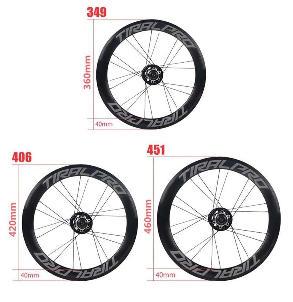 Amazon.co.jp: 16/20インチ折りたたみ自転車用ホイールセット ディスク