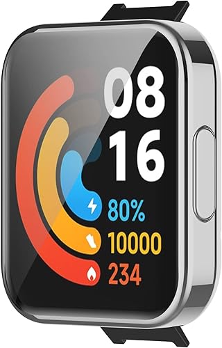 Miniatura 2 de Funda compatible con Xiaomi Redmi Watch 2 Lite, resistente a los arañazos, suave y duradero, funda protectora de TPU transparente, marco de