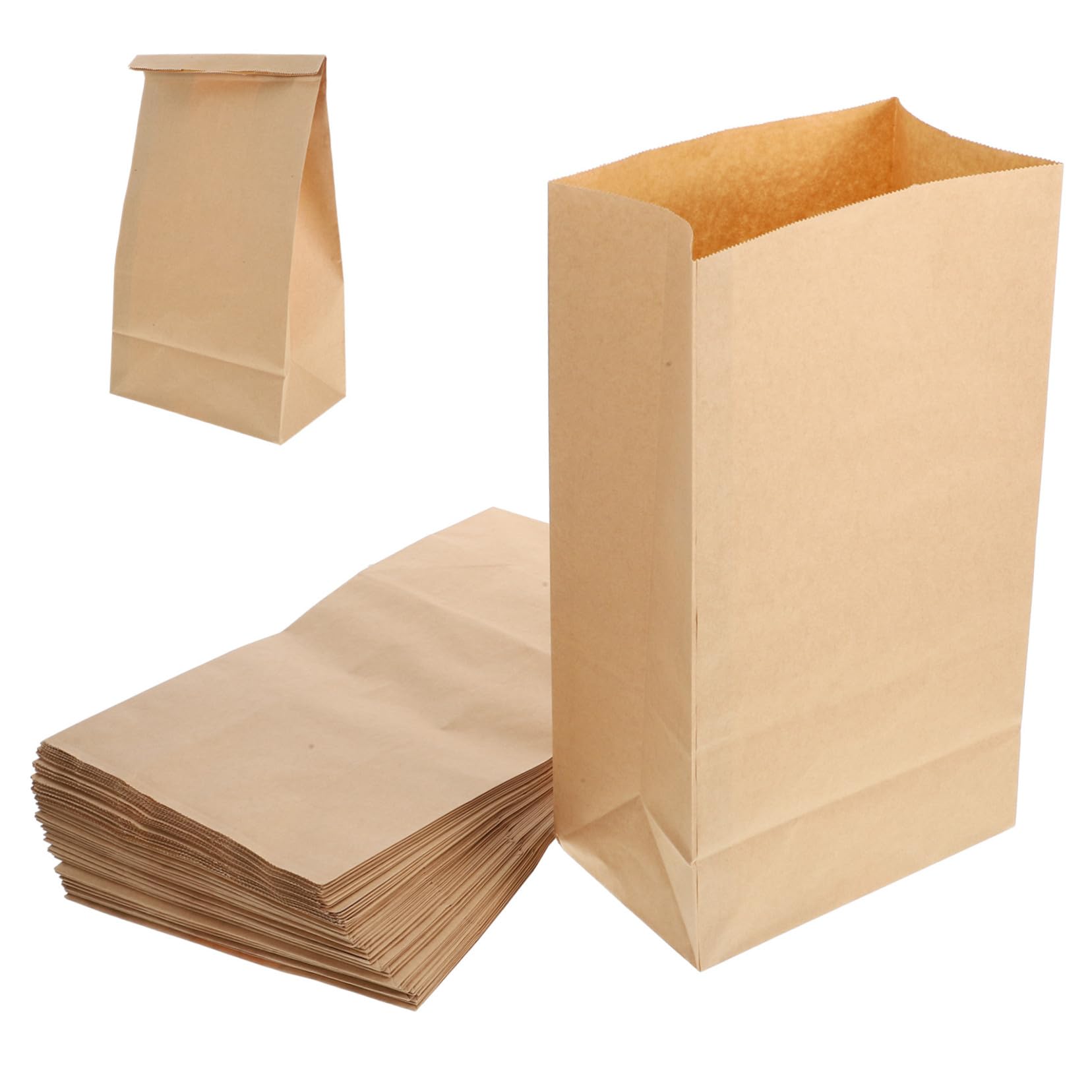 Sacs papier pour biscuits VALICLUD, pochette goûter d'enfants et pique-nique 50 pièces