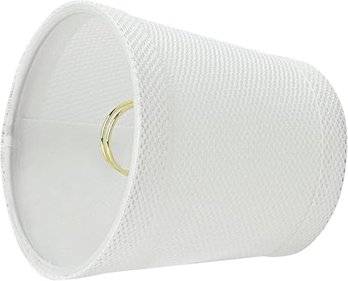 Miniatura 4 de Aspen Creative 32719-6A Empire - Lámpara de araña con clip, color blanco, 3 pulgadas superior x 4 pulgadas inferior x 4 pulgadas de altura