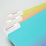 Avery® TrueBlock® File Folder Labels, 2/3" x 3-7/16", 750 Printable Labels, White/Orange, Permanent (5166) – view 2