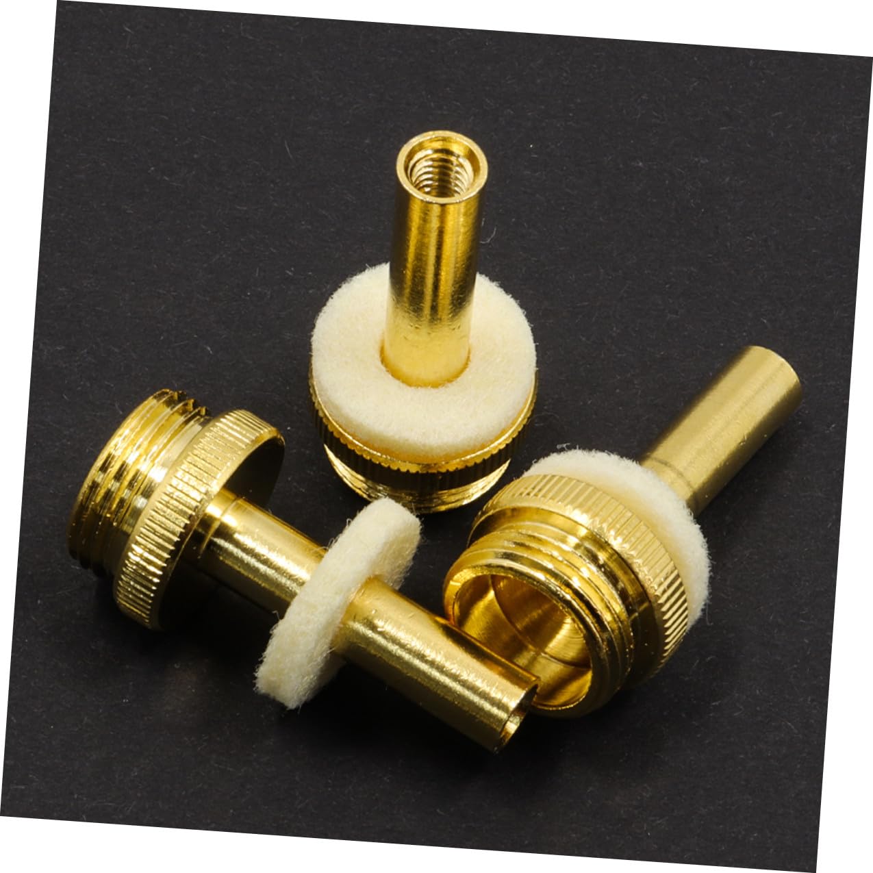 POPETPOP Kit de Botones de Pistón Dorados para Trompeta, Accesorio de Instrumento Musical de Metal Que Mejora la Precisión y Asegura Respuesta Exacta para Trompetistas