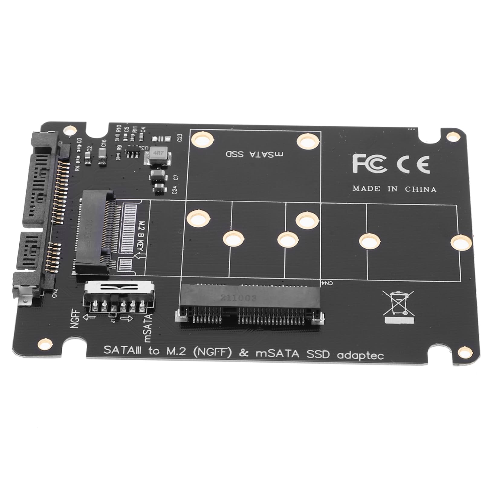 ARTIBETTER B Msata Ssd Adapter Card Expansion for High-Speed Data to Easy Installation Compatible Ii for Computer Upgrades