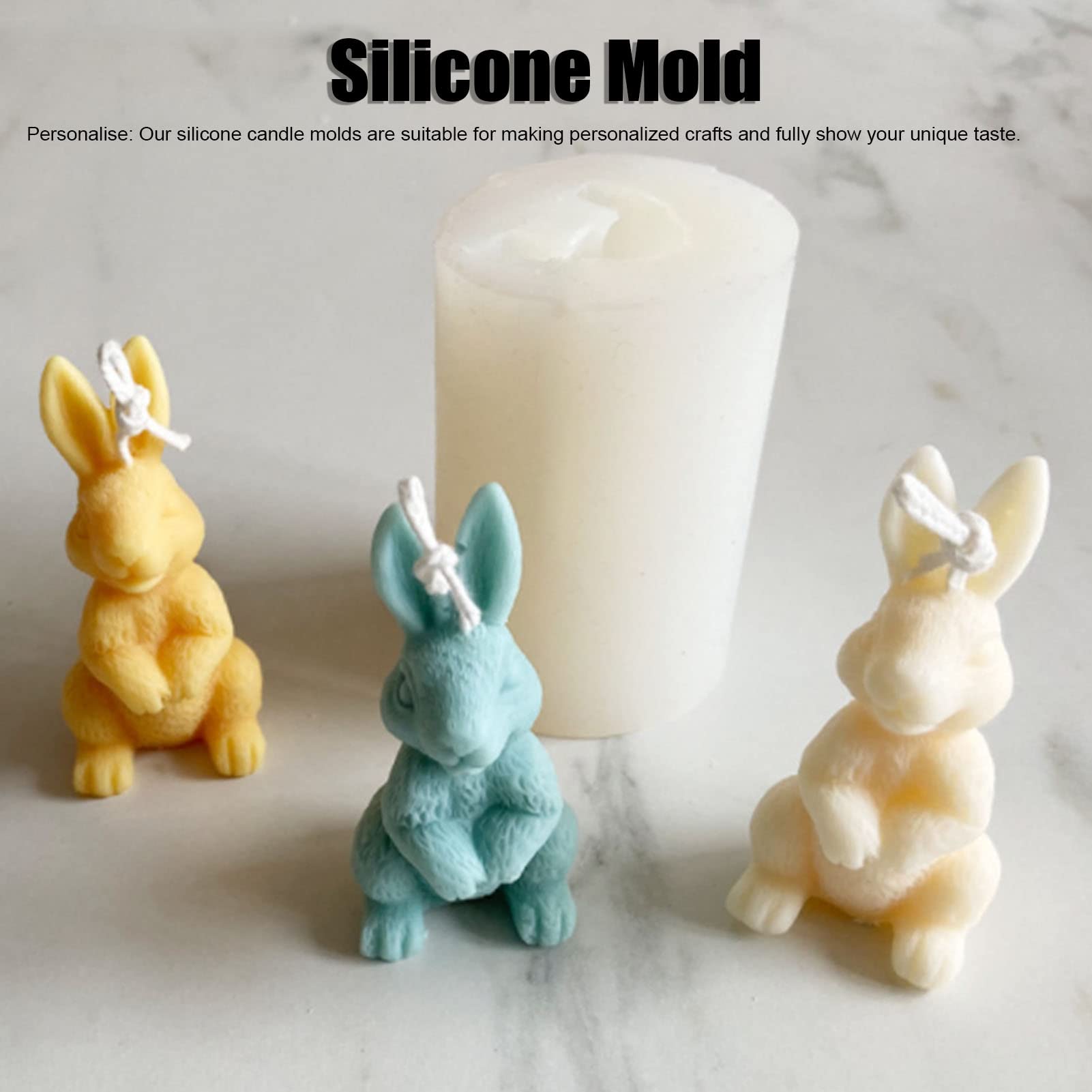 Moule En Silicone Lapin - Pour Bougies, Chocolats, Pâtisserie DIY