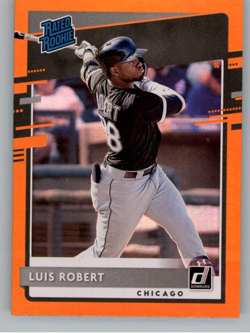 2020 Donruss Holo Orange Baseball #264 Luis Robert RC Rookie Card Chicago White Sox Official MLB PA Baseball Trading Card in Raw (NM or Better) Condition