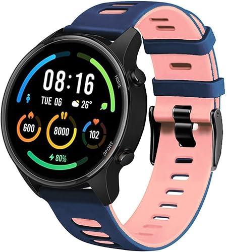 Miniatura 4 de GANYUU Correa de muñeca de repuesto para reloj inteligente Garmin VENU 2 Plus, 20 de 0.866 in, correa de silicona para reloj inteligente Venu2