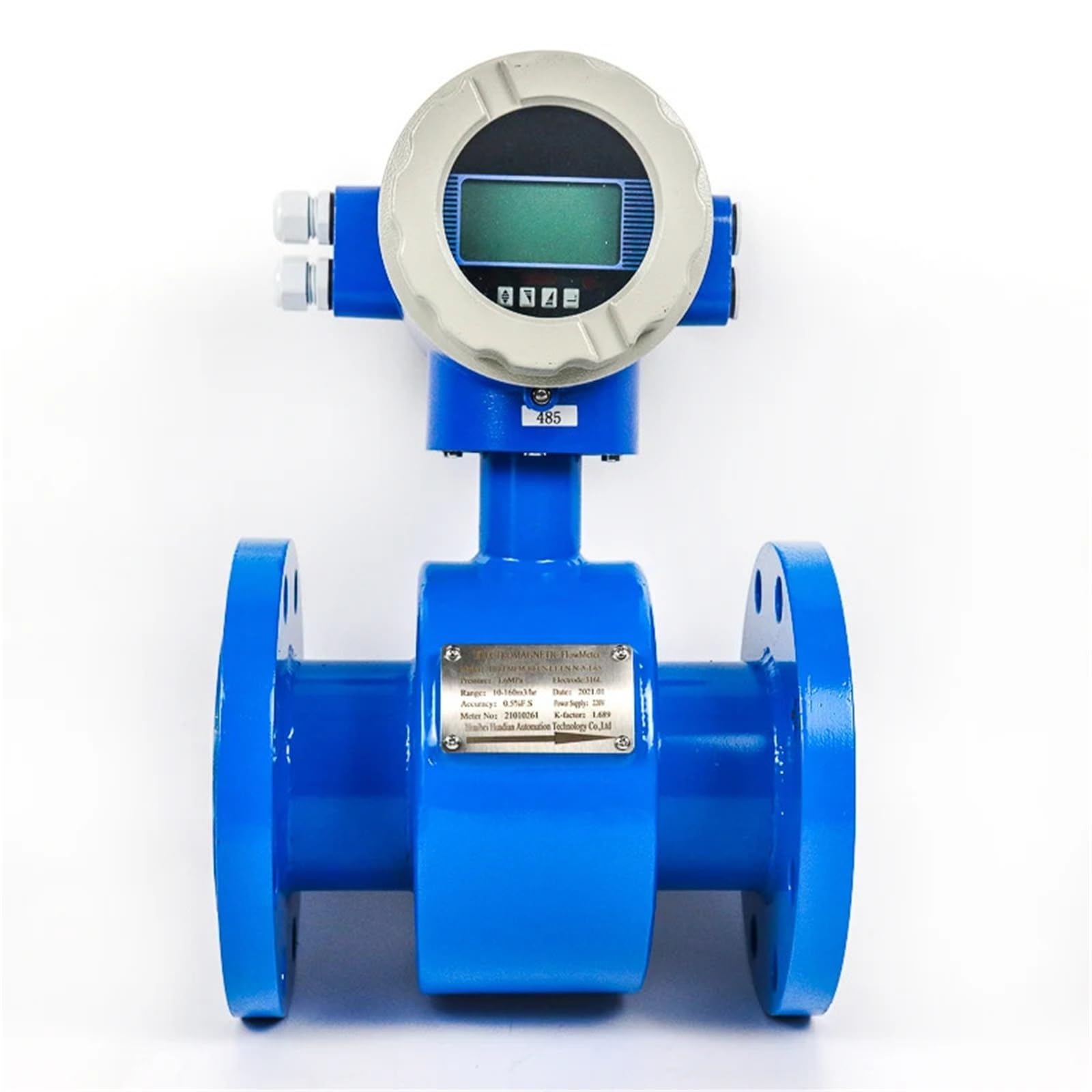 JVDDI Electromagnetic Flow Meter Dn15 Dn300 1" Flange Wastewater Sewage Strong Acid Alkali Meters(DN80)