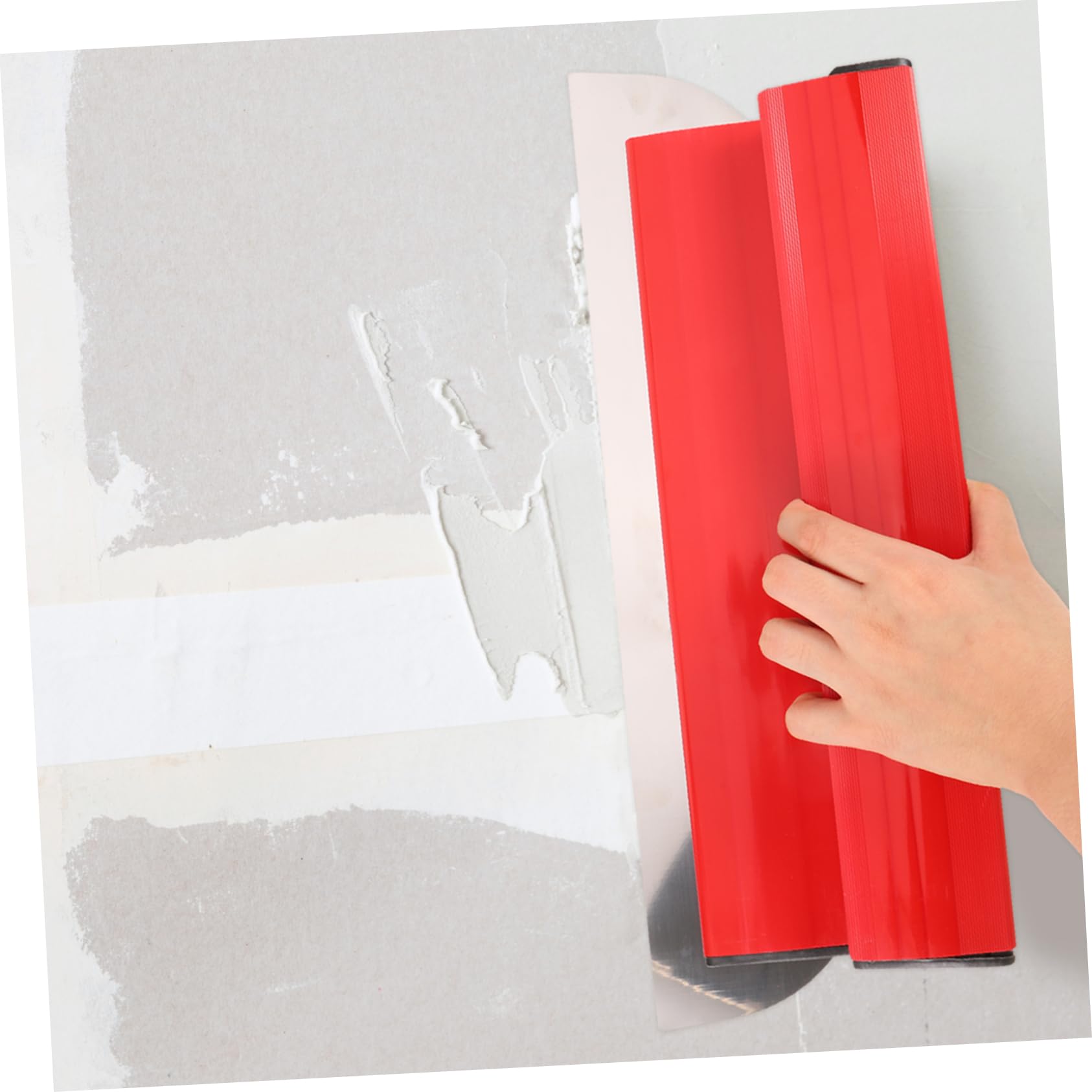 jojofuny Spatola per Cartongesso in Acciaio Inox, Set, Impugnatura Comoda e Uso Semplice per Lisciare Pareti in Casa