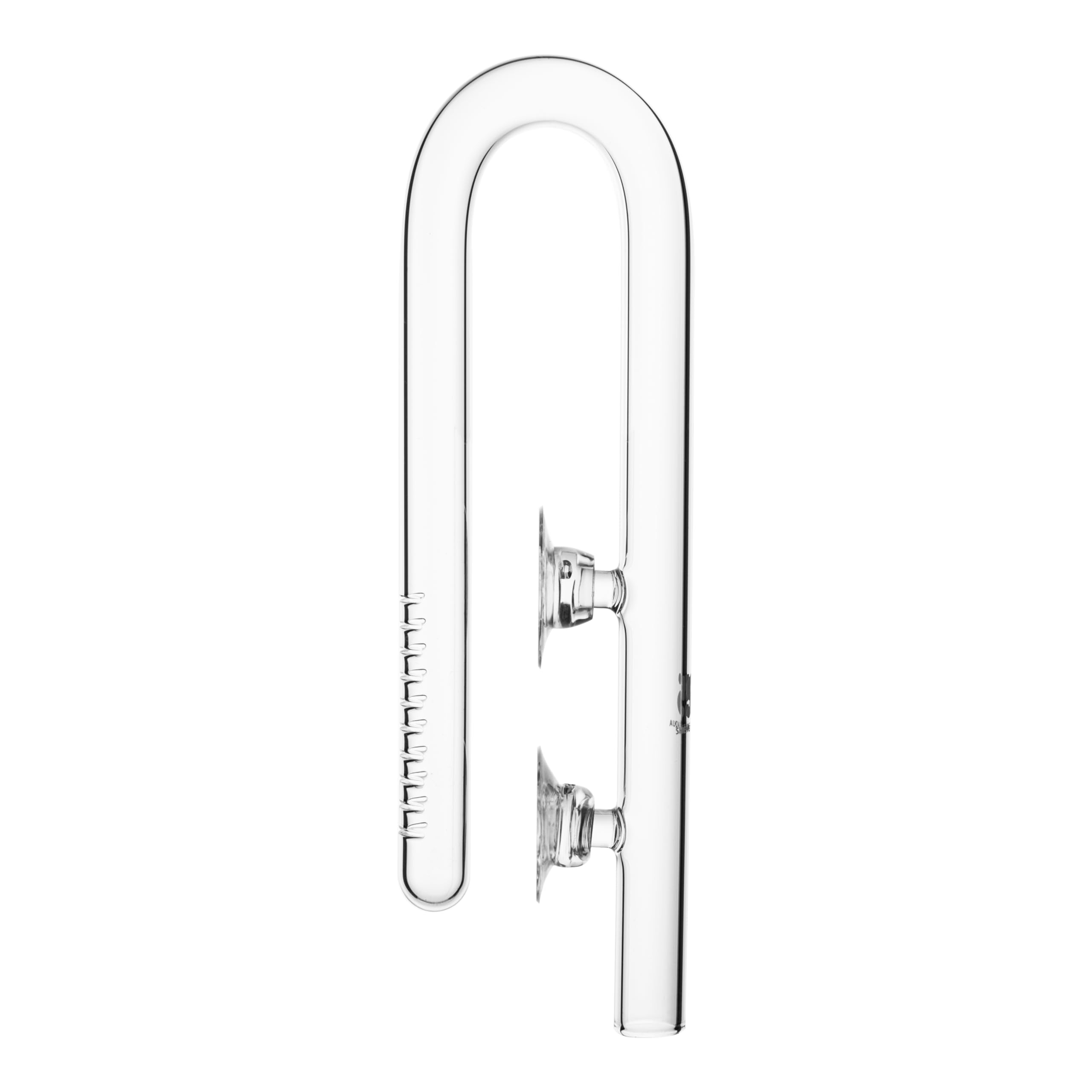 FJARDE Aquarium Glass Lily Pipe for Fish Tank Canister Filter,Unique Outflow Surface Skimmer.Ideal for Shallow Fish Tank Long Tank,1/2''(12/16mm) Tubing,Inflow Short Type,Item No.1312.