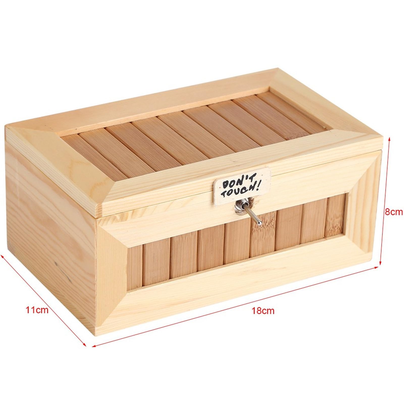 nutzloses Box Spielzeug - Lustige Holz -USB -Elektronikbox Interactive Stress Relief Toy Leckerbissen für Haus- und Büroschreibtisch Dekoration