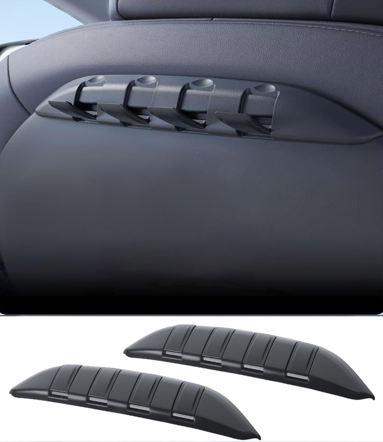 Custom fit for Tesla Model Y 3 S X Car Seat Back Hooks Handbag Backpack Grocery Bag Hangers