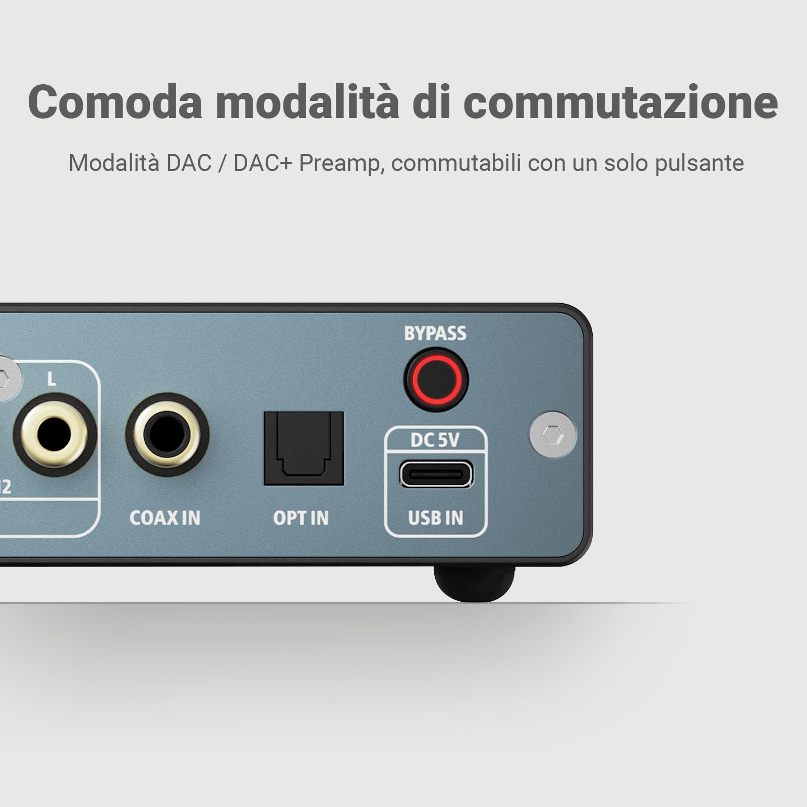 AIYIMA D07 Mini desktop HiFi DAC convertitore audio digitale analogico decoder AK4493S per amplificatore stereo domestico e amplificatore per cuffie, ingresso ottico/coassiale/USB, uscita RCA, 32 bit