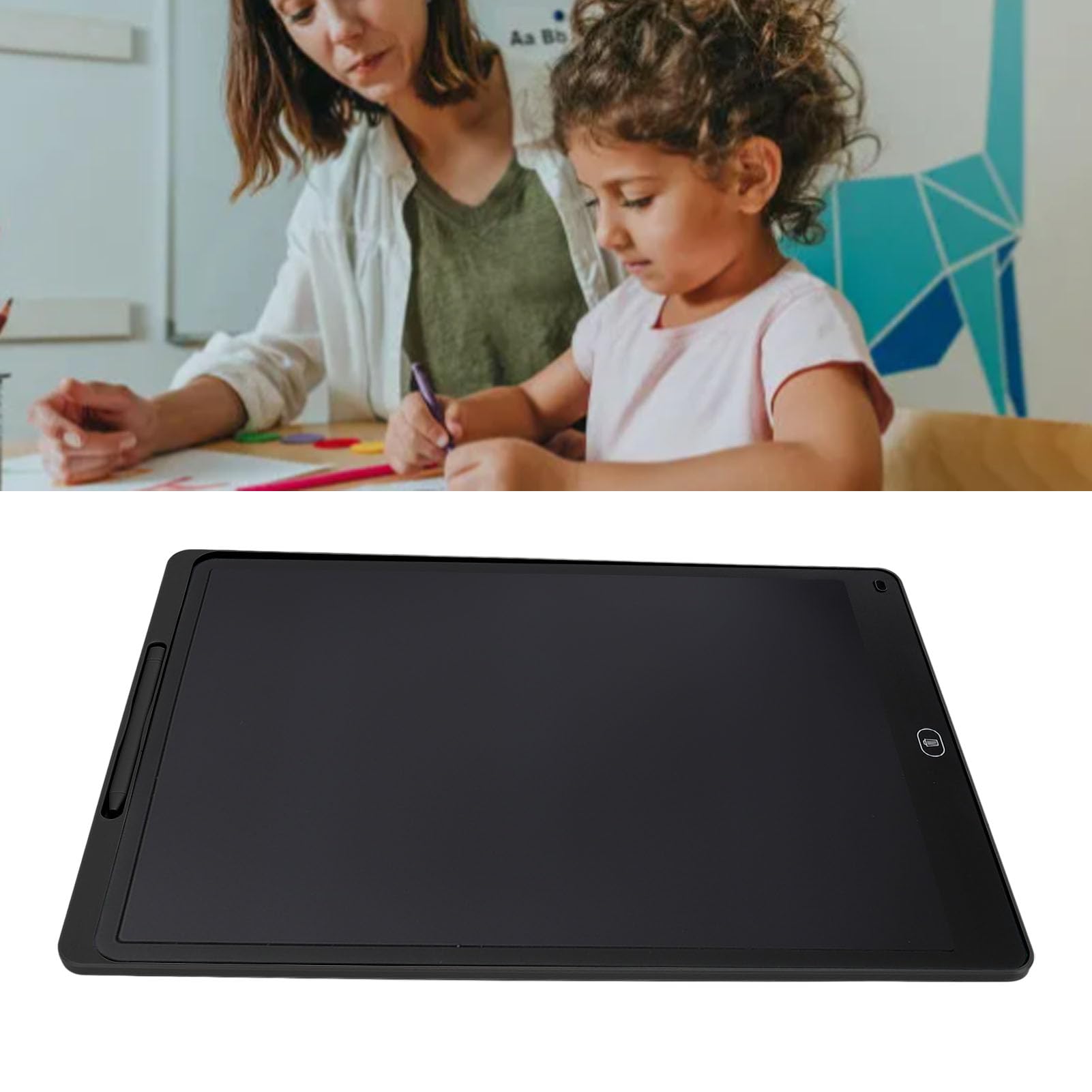 Tableta de Dibujo de 20 Pulgadas, Tablero de Escritura de Dibujo Electrónico con Sensor de Presión, Tablero de Dibujo Borrable de Escritura a Mano LCD para Pintar, Enseñar (Black) — view 6